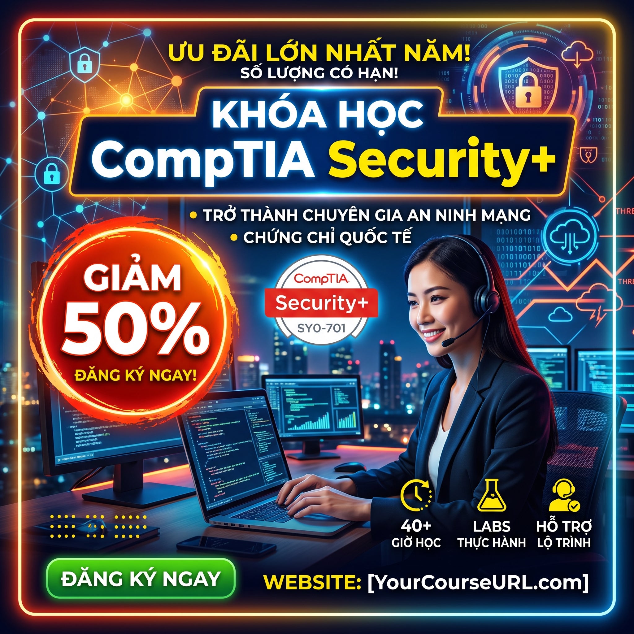 CompTIA Security+ SY0-701 Course - 50% Off